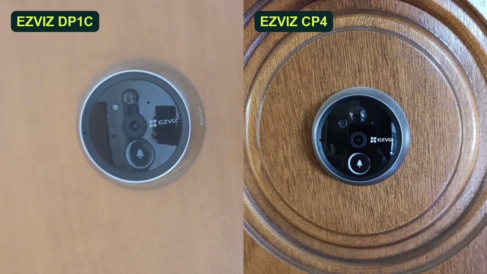 EZVIZ DP1C vs CP4: EZVIZ DP1C vs CP4: i due spioncini digitali che usiamo, a confronto