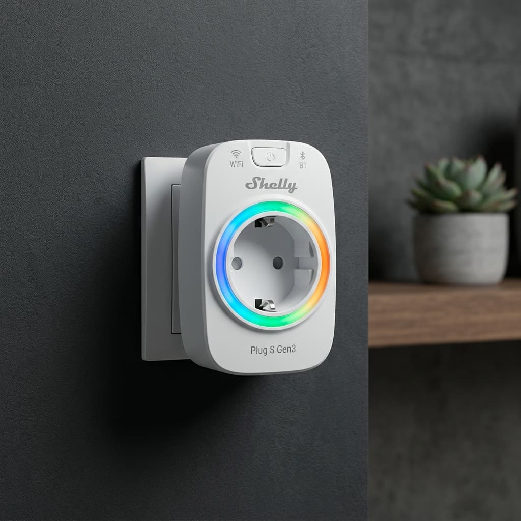 Shelly Plug S Gen3: Come installare e configurare Shelly Plug S Gen3 (Presa Smart 12A con Anello LED)