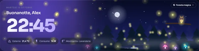 Effetto Lucciole sopra un mondo animato